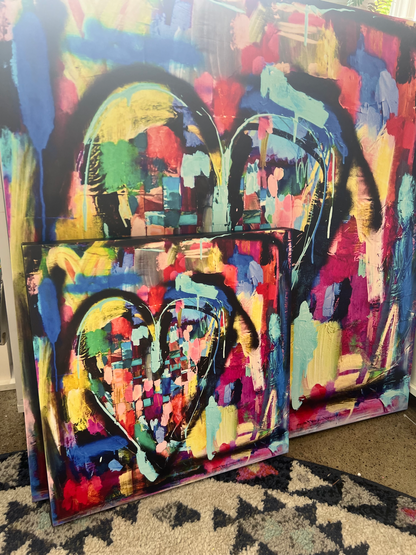 Woven to Love, canvas print