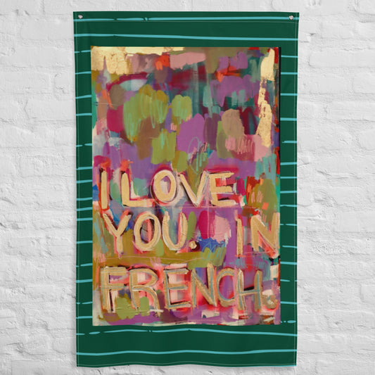 I Love You In French - Flag