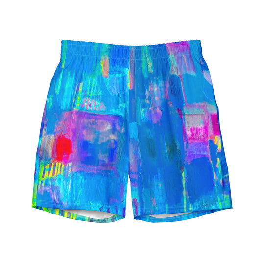 Coloring the Motion - All-Over Print Recycled Swim Trunks