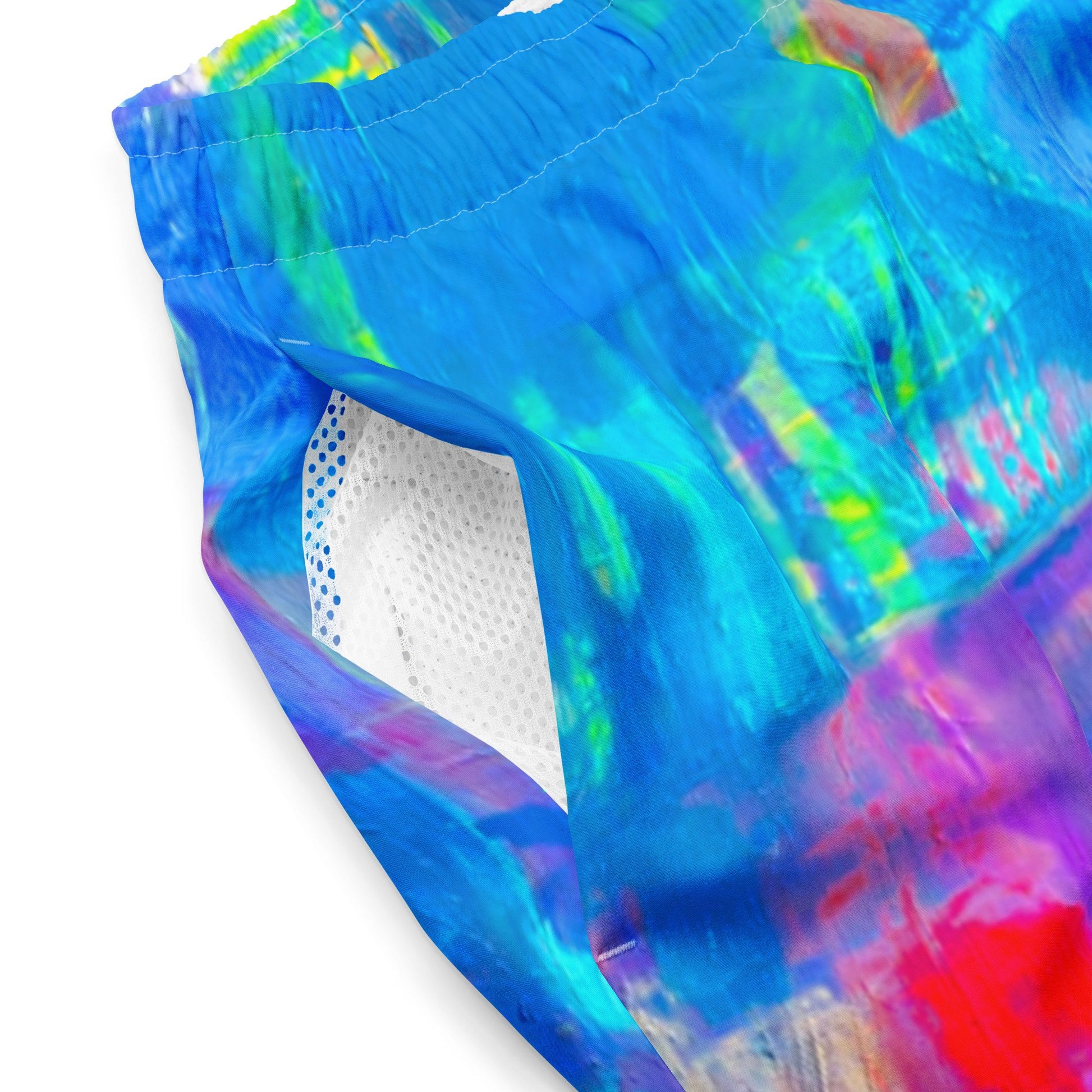 Coloring the Motion - All-Over Print Recycled Swim Trunks