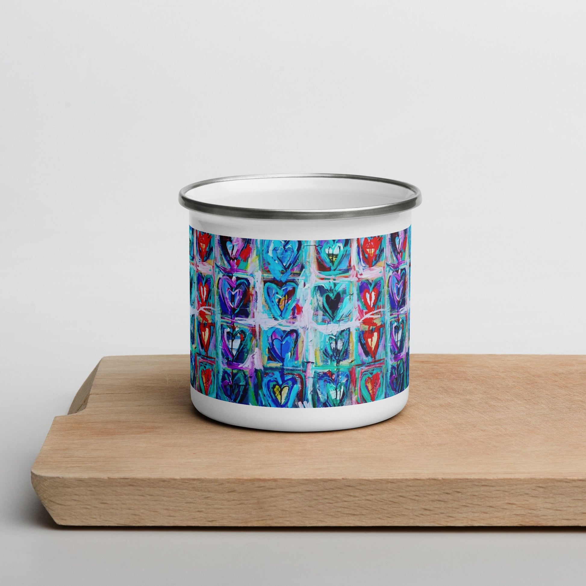 Heart on my Sleeve - Enamel Mug