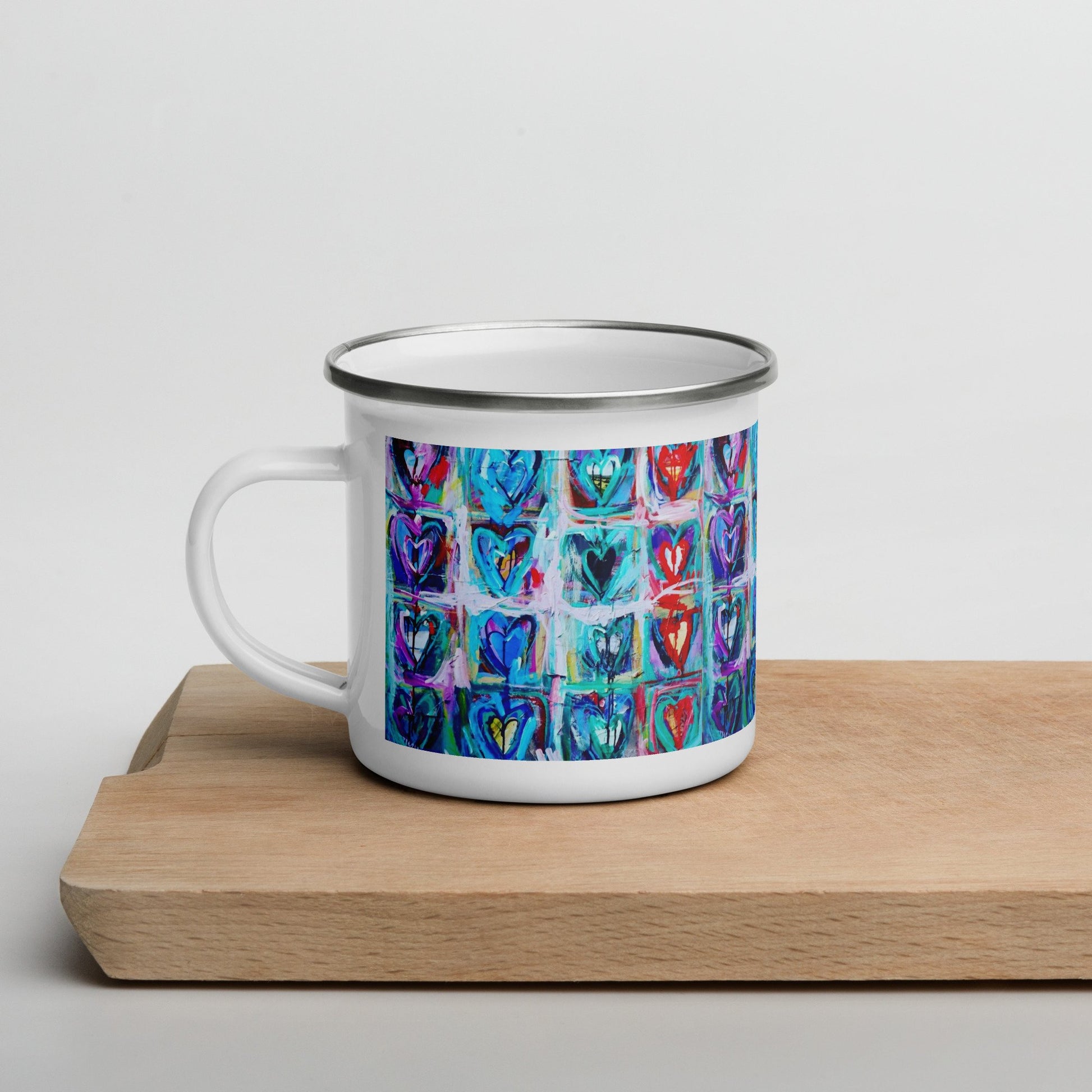 Heart on my Sleeve - Enamel Mug