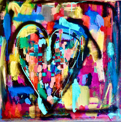 Woven to Love, canvas print