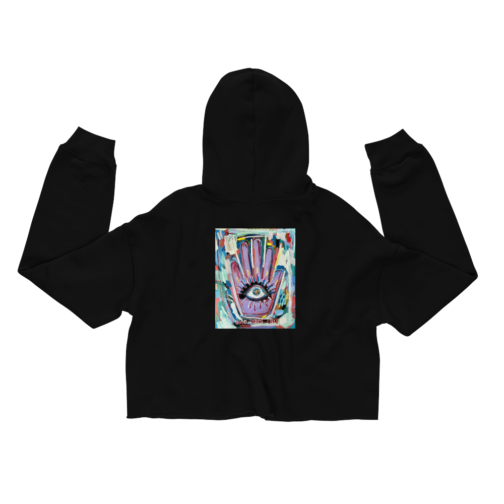 Good Vibes Only - Crop Hoodie